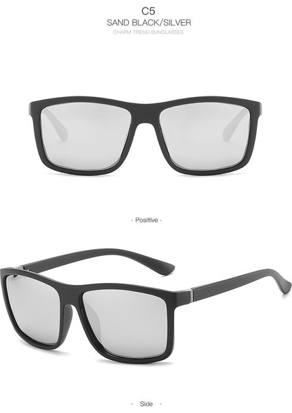 Unisex Kare Retro Güneş Gözlüğü - Gri (Yurt Dışından) fiyatları