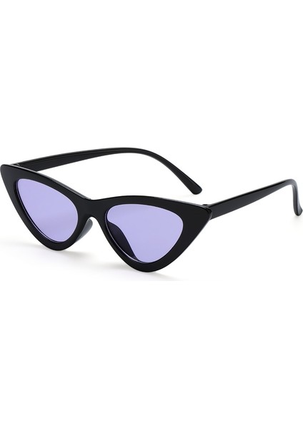 UV400 Polarize Retro Güneş Gözlüğü - Mor (Yurt Dışından)