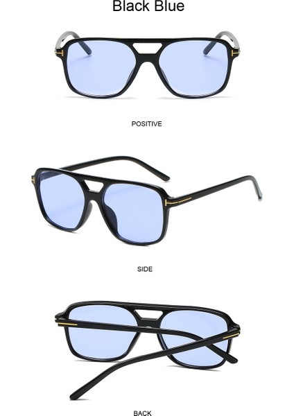 Unisex Kare Retro Güneş Gözlüğü - Mavi (Yurt Dışından) modelleri