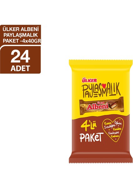 Albeni 40 gr 4lü Paket x 24 Adet