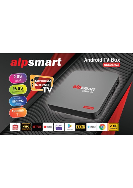 AS525-W2 Android TV Box Media Player