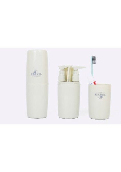 Etravel Seyahat Tuvalet Dört Parçalı Set Seyahat Diş Fırçası Kılıfı (Bean Green) (Yurt Dışından)