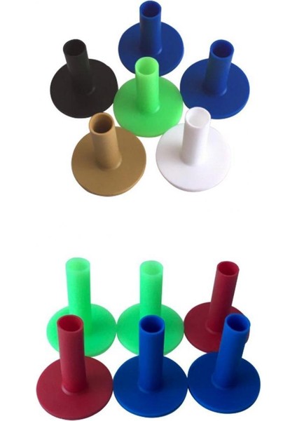 12PCS Golf Sürüş Tees Yeniden Kullanılabilir Golf Topu Sahipleri Golf Aksesuarları