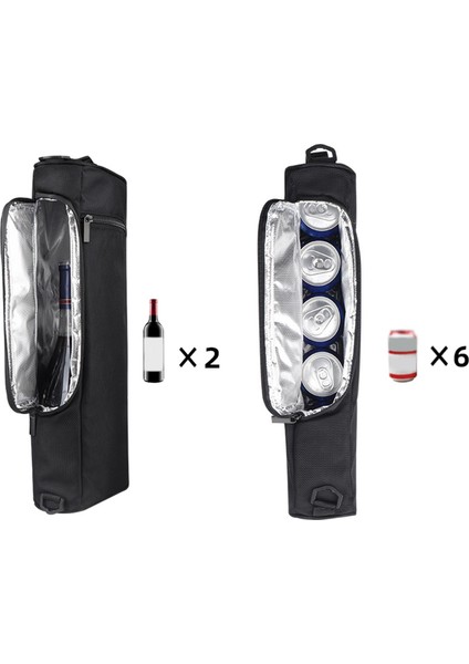 2pcs Kompakt Golf Soğutucu Çantası Seyahat Yalıtılmış indirimleri