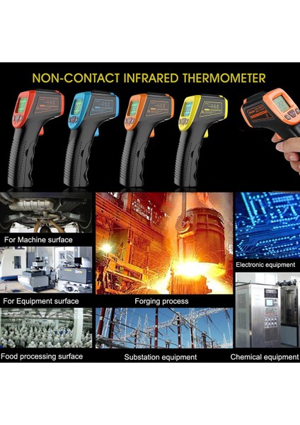 Demon Knight01 Kızılötesi Termometre Temassız Dijital Lazer Sıcaklık Ölçümü (Yurt Dışından) fırsatları