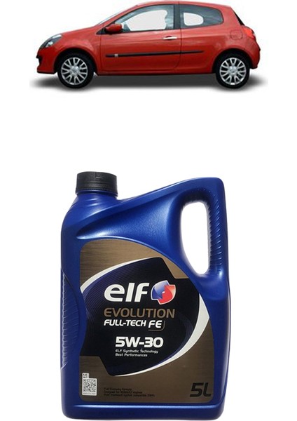 Renault Clio 3 1.5 dCi Filtre Yağ Bakım Seti 2005-2012 3Plus Karbon KİT1044G Evolution 5W-30 5 L indirimleri