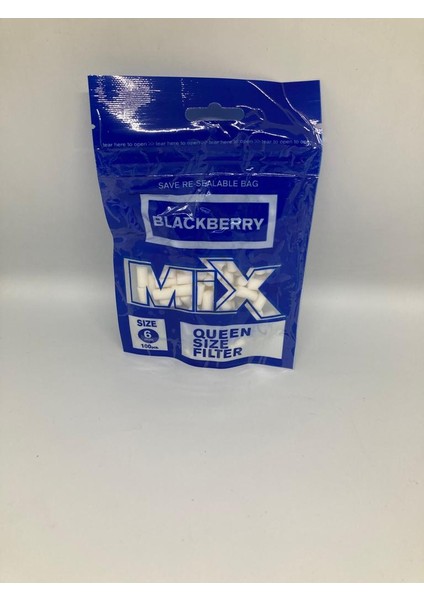 Böğürtlenli Pamuklu Filtreli Ağızlık Zıvana Filtre 6.0mm1 Paket