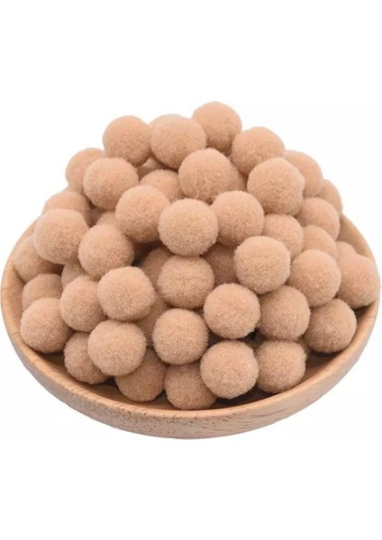 Yumuşak Peluş Ponpon 2 cm Çapında 100 Adet