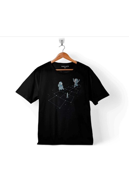 Astronot Dans Uzay Cosmos Space Galaksi Gezegen Çocuk T-Shirt