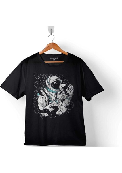 Astronot Uzay Space Cosmos Galaksi Gezegen 3 Çocuk T-Shirt
