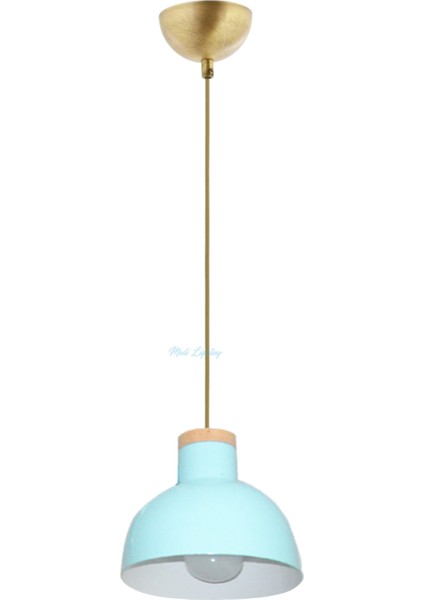 Ahşap Turkuaz Avize MOD-ML-4472-1TK