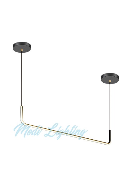 Tek Şeritli Yuvarlak Siyah 100CM LED Sarkıt Avize MOD-AV-4486-1SY
