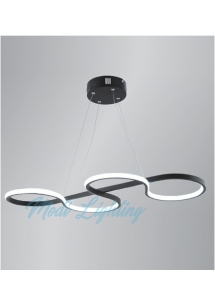 Tek Serit 4s Siyah LED Avize MD56