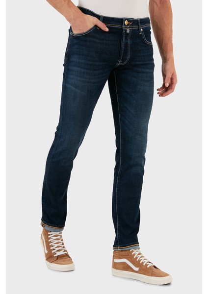 Pamuklu Normal Bel Slim Fit Jeans Erkek Kot Pantolon 629J018005 fiyatları