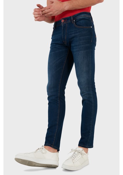 Pamuklu Normal Bel Slim Fit Jeans Erkek Kot Pantolon 629J018007 fiyatları