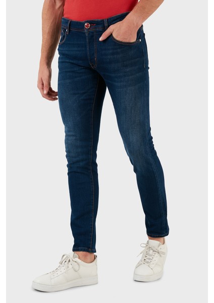 Pamuklu Normal Bel Slim Fit Jeans Erkek Kot Pantolon 629J018007 fırsatları
