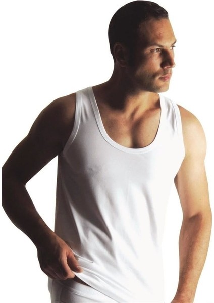 6 Adet 00 Erkek Süprem Atlet Yüzde %100 Pamuklu