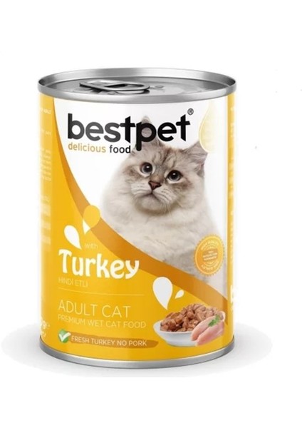 Hindili Yetişkin Kedi Konservesi 400 gr