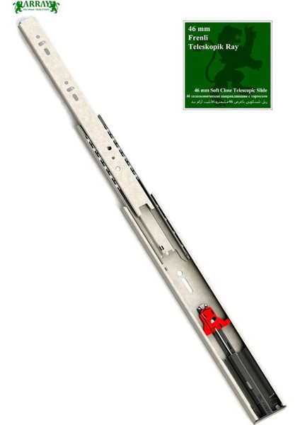 Bilyalı Frenli Teleskopik Mat Ray 46MMX30CM
