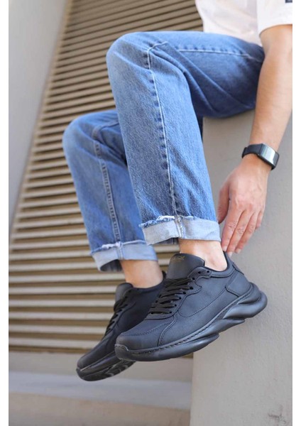 Sneakers Ayakkabı 065 Siyah (Siyah Taban) modelleri
