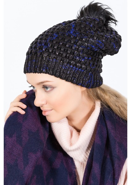 Parlak Baskılı Ponponlu Bere - PS1185 modelleri