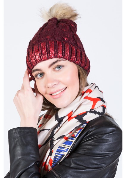 Simli Ponponlu Akrilik Bere - PS702 modelleri