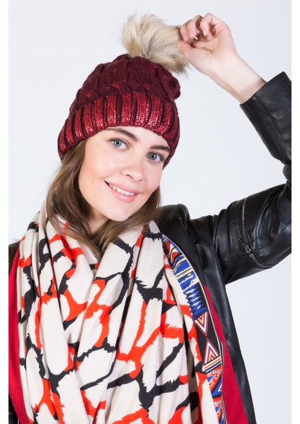 Simli Ponponlu Akrilik Bere - PS702 fırsatları