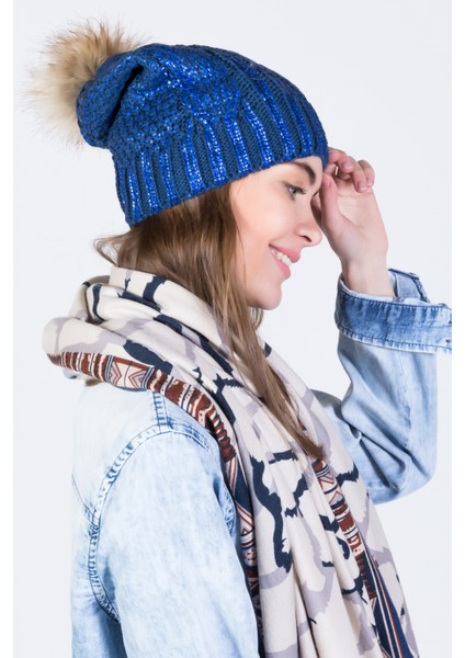 Simli Ponponlu Akrilik Bere - PS701 modelleri