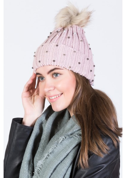 Incili Ponponlu Akrilik Bere - PS668 fiyatları