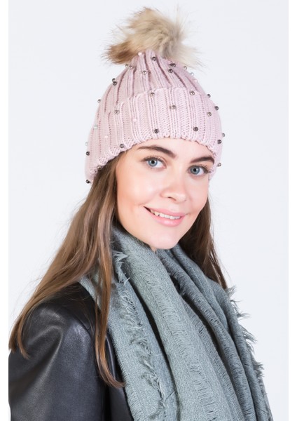 Incili Ponponlu Akrilik Bere - PS668 modelleri