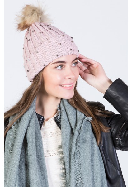 Incili Ponponlu Akrilik Bere - PS668 fırsatları