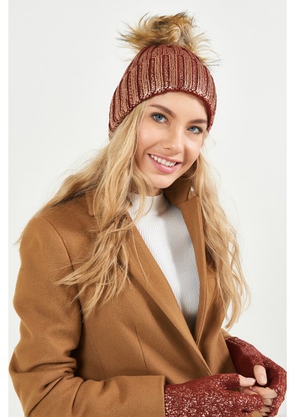 Simli Ponponlu Akrilik Bere - PS487 modelleri