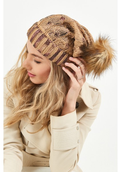 Simli Ponponlu Akrilik Bere - PS413 fiyatları