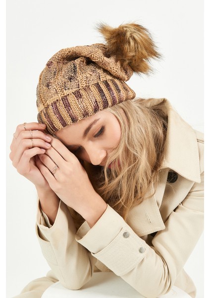 Simli Ponponlu Akrilik Bere - PS413 modelleri