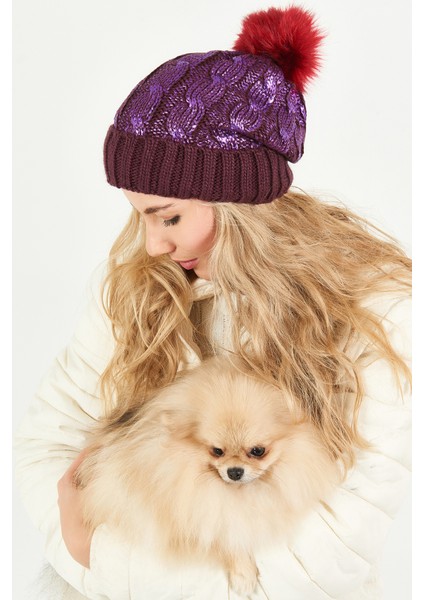 Simli Ponponlu Akrilik Bere - PS400 modelleri