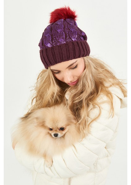 Simli Ponponlu Akrilik Bere - PS400 fırsatları