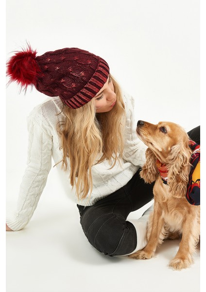 Simli Ponponlu Akrilik Bere - PS412 modelleri