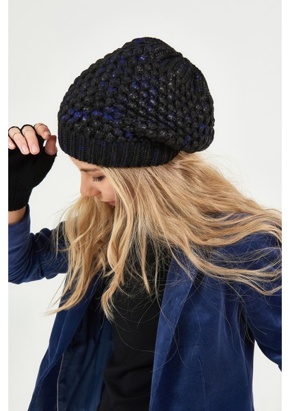 Simli Ponponsuz Akrilik Bere - PS357