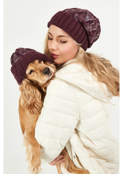 Simli Ponponsuz Akrilik Bere - PS425