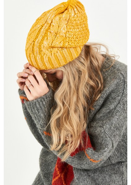 Simli Ponponsuz Akrilik Bere - PS251 fırsatları