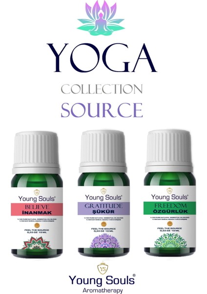 Aromatherapy Yoga Source Collection Freedom / Gratitude / Believe