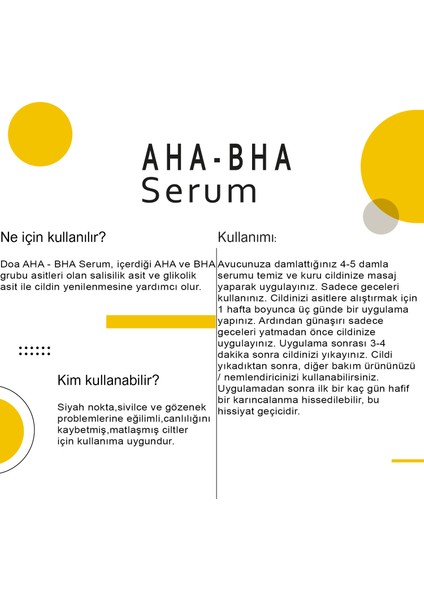 Aha Bha Serum %10 Glikolik %2 Salisilik Asit (%10 Glycolic %2 Salicylic) fiyatları