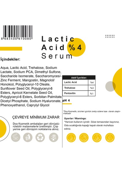 Lactic Acid %4 Serum modelleri