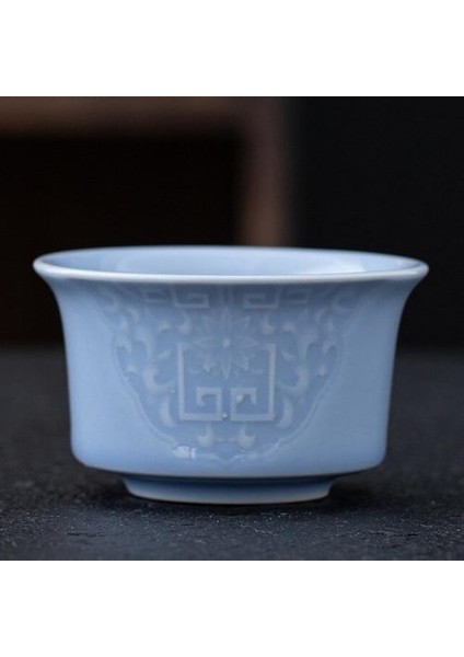 Celadon Vintage Seramik Kahve Kupa Çay Bardağı Yaratıcı Kabartmalı Yeni Çin Tarzı Büyük Çay Polonları Ev Ofis Drinkware | Teacups fiyatları