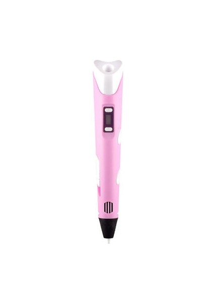 (Pembe AB-36M Pla) 3D Baskı Kalem 12 Renkli 3D Kalem OLED Ekran 12 Renkli Pla / Abs Filamentler Çocuklar Için 3D Çizim Yazıcı / Yetişkinler Yaratıcı Tasarım Çizim