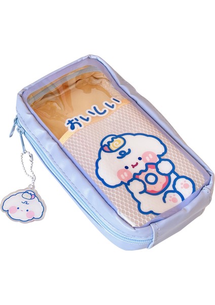 Yaratıcı Basit Kalem Kutusu Şeffaf Büyük Kapasiteli Öğrenci Kalem Kutusu(Yurt Dışından)