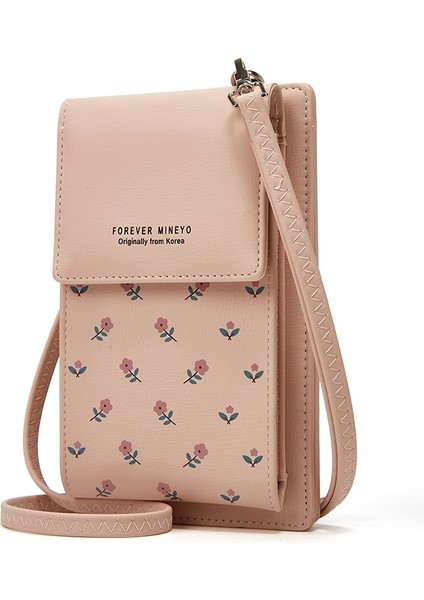 Kadın Cep Telefonu Çantası Omuz Çapraz Cüzdan Vintage Baskı Çanta(Yurt Dışından)