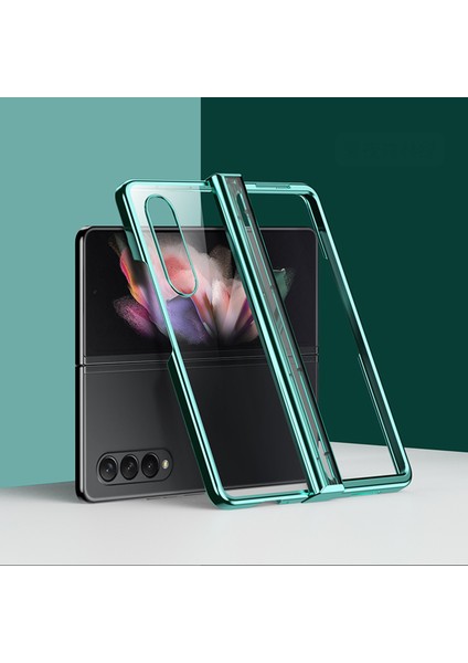 Galaxy Z Fold4 5g Pu Telefon Kılıfı - Yeşil (Yurt Dışından)