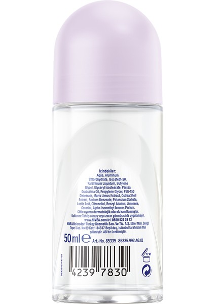 Kadın Roll-On Deodorant Black & White Invisible Güçlü Etki 48 Saat Anti-perspirant Koruma 50ml