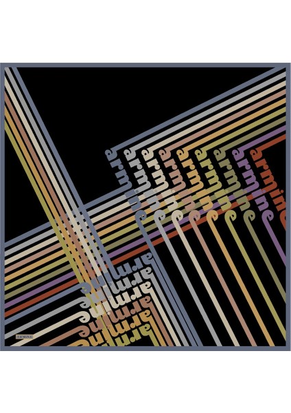 Ipekyolu Eşarp Armine Nostalji Serisi Sura Yazılı Desenli Ipek Eşarp
